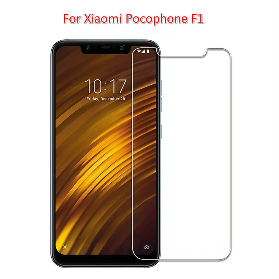 2.5D Защитная пленка с закругленными краями для Xiaomi Pocophone F1 закаленное стекло