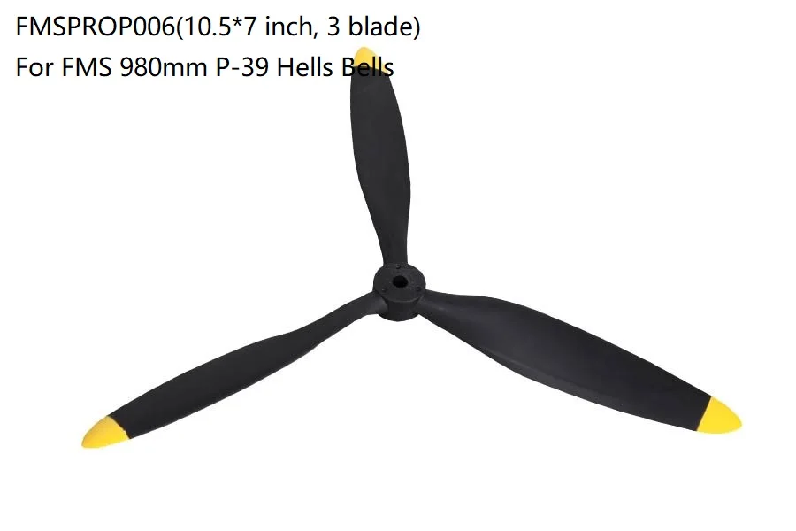 FMS 980 мм P 39 P39 Hells Bells Propeller 10 5*7 дюймов 3 лезвия FMSPROP006 радиоуправляемый самолет