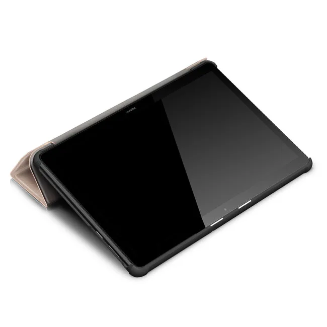 Закаленное стекло Защитная пленка+ чехол из искусственной кожи для huawei MediaPad T5 10 AGS2-W09 AGS2-L09 AGS2-L03 10," планшет