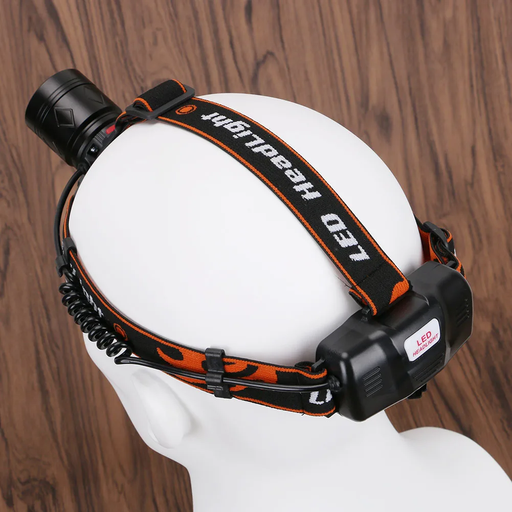 2000LM 1* XML-T6+ 1* светодиодный налобный фонарик cob USB зарядка Масштабируемая фара Водонепроницаемая головная лампа Головной фонарь рыболовный охотничий свет на 18650