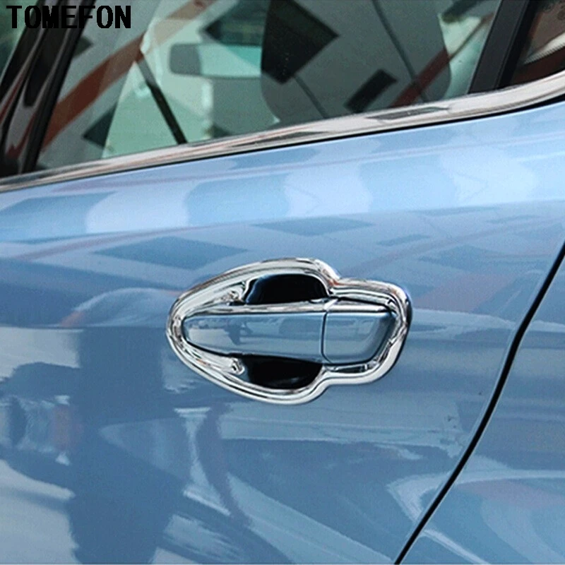TOMEFON для PEUGEOT 308 2014 2015 2016 ABS Хромированная дверная ручка Чаша крышка рамка внешние