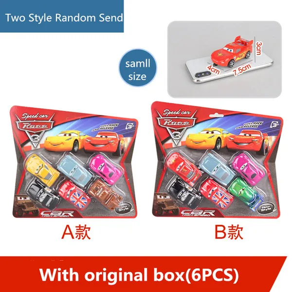 S with original box Дисней Pixar тачки 3 ABS игрушечная машинка Молния Маккуин откатная машина Джексон шторм Круз модель автомобиля Детские игрушки для детей - Цвет: S with original box