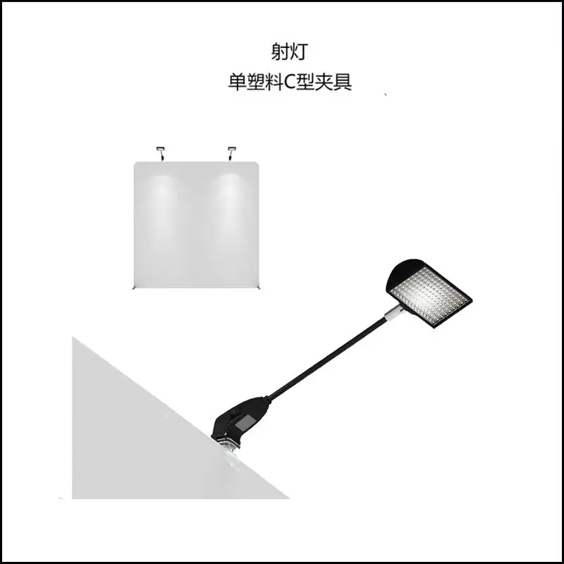 Портативный 10ft ткань с перегибами дисплей для торговой ярмарки pop up booth с tv mount полка для ванной выставки