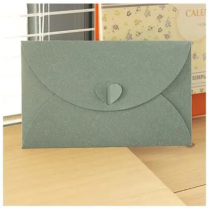Special Blue 100 шт./лот 6,8x4," /17,5x11 см Зажим-сердце 250gsm бумажные конверты для приглашение на празднование свадьбы карты фотооткрытка подарки - Цвет: Special Blue