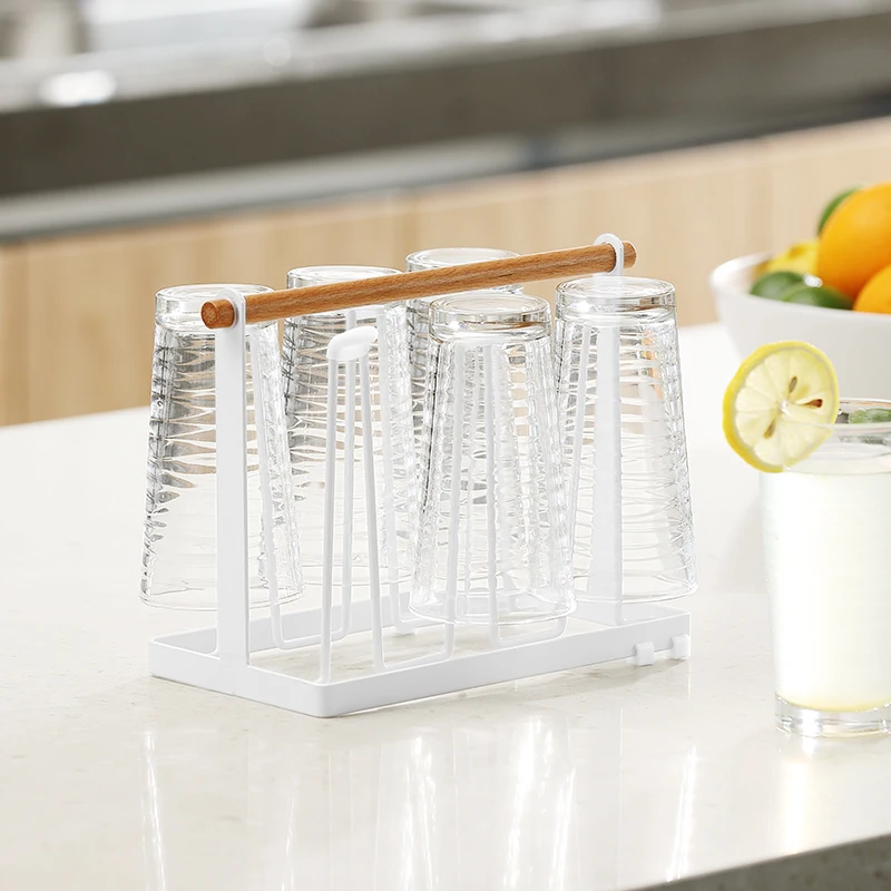 Японская железная чашка держатель дренажная стойка деревянная ручка ручной