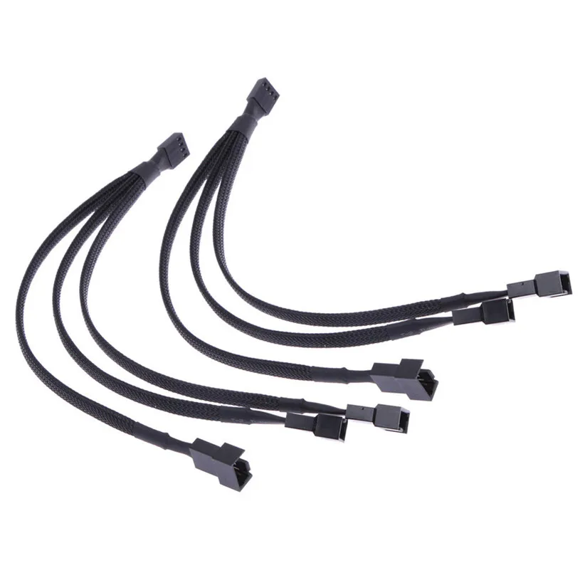 Новый вентилятор 4pin до 3x4pin/3Pin PWM удлинитель кабель 3 Way Y сплиттер Futural Digital