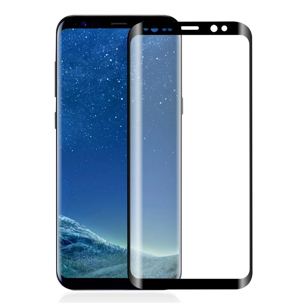 Tempered Glass Screen Protector For Samsung Galaxy s9 Plus 3D Curved Full Cover Protective Film | Мобильные телефоны и