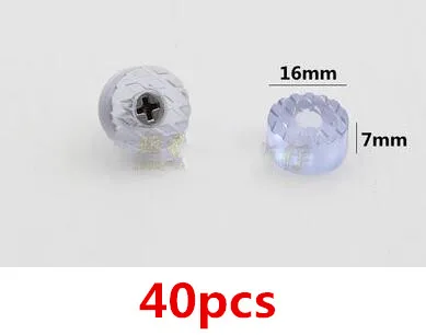 A 40pcs 1 упаковка Нескользящие столешницы, колпачки для пола для мебели, ножка для ногтей, резиновая подставка для ног, амортизатор, аксессуары для оборудования - Цвет: A 40pcs
