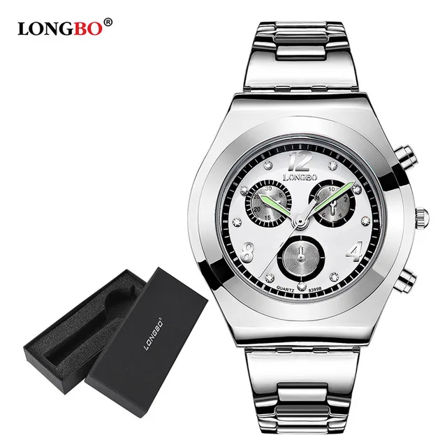 White box Популярный Бренд, Роскошные Женские Часы LONGBO, Милые Розовые Для Девушек, Элегантные Дамские, Циферблат, Водонепроницаемые Кварцевые Часы, Relogio Feminino 8399 - Цвет: White box