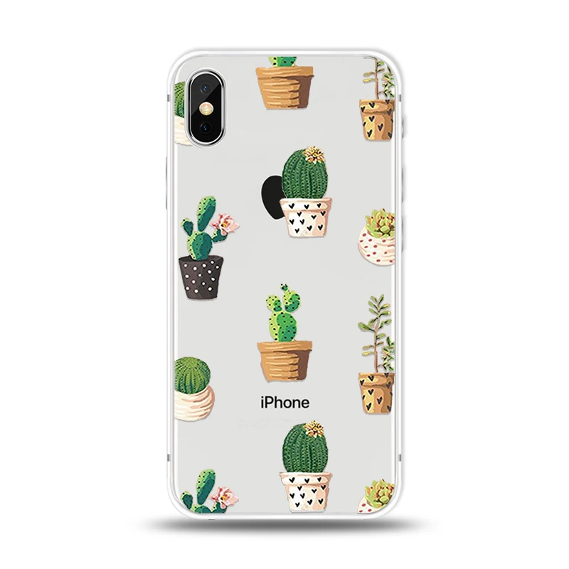 Leaf Phone Case for Apple iPhone XS XR MAX Summer Retro Leaves Soft TPU Silicon Mobile Bag Back Cover |