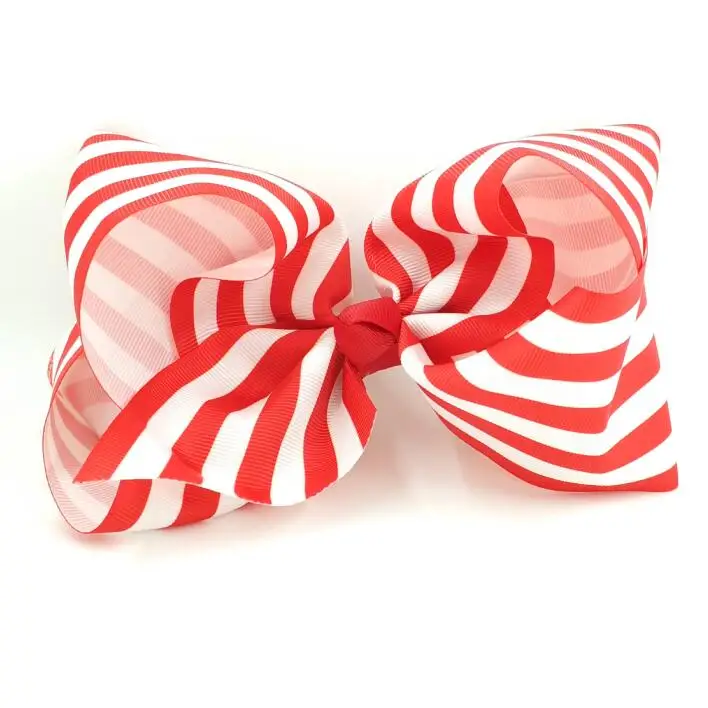 

20pcs Free shipping 8inch Stripe Ribbon Hairbow 75mm Polyester Ribbon