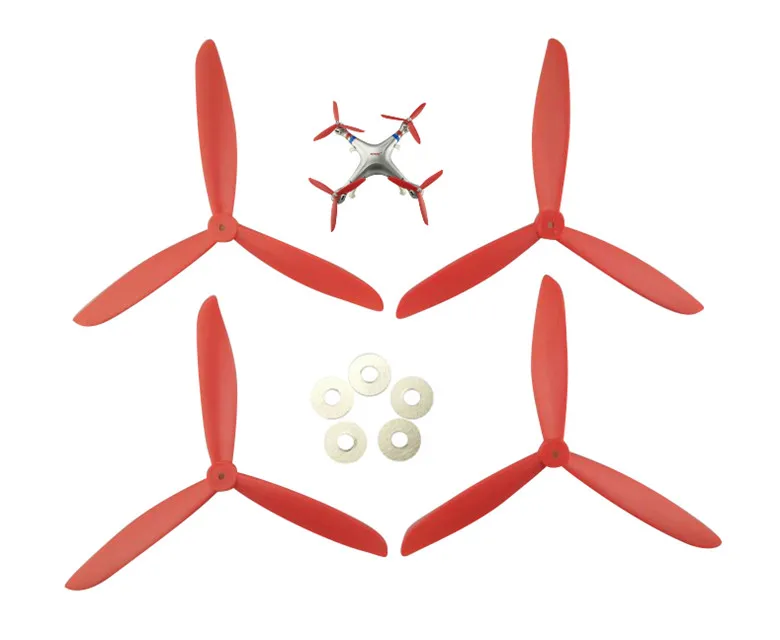 

SYMA X8 X8C X8G X8W X8HC X8HW axis aircraft accessories red propeller blades upgrade