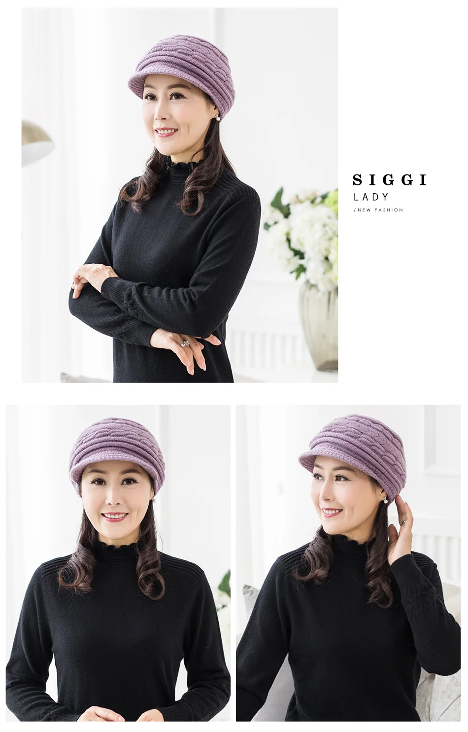 FANCET женская зимняя остроконечная вязаная шапка Skullies Beanies теплая однотонная Мягкая флисовая шляпа с козырьком Gorros Повседневная шапка 89265