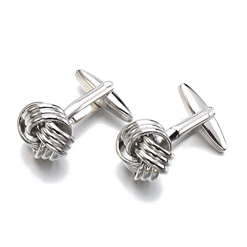 Лидер продаж серебристые цветы рождественский подарок для мужчин запонки новый