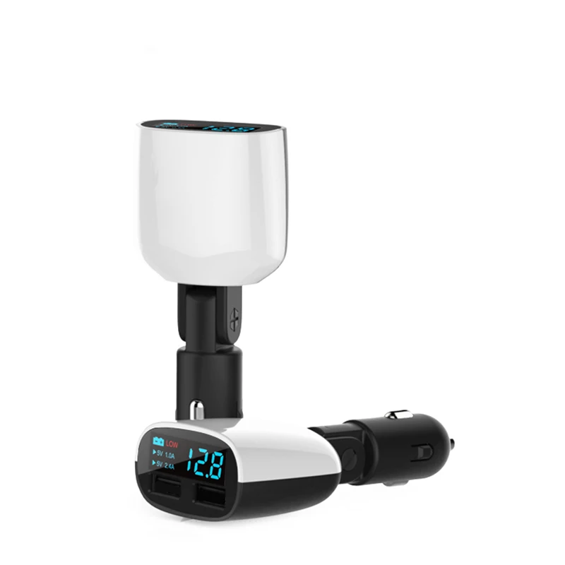 Светодиодный Экран интеллигентая (ый) автомобиль Зарядное устройство с двумя