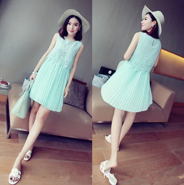 maternity dresses Pregnant women summer 2015 new lace dress pregnant skirt chiffon | Мать и ребенок