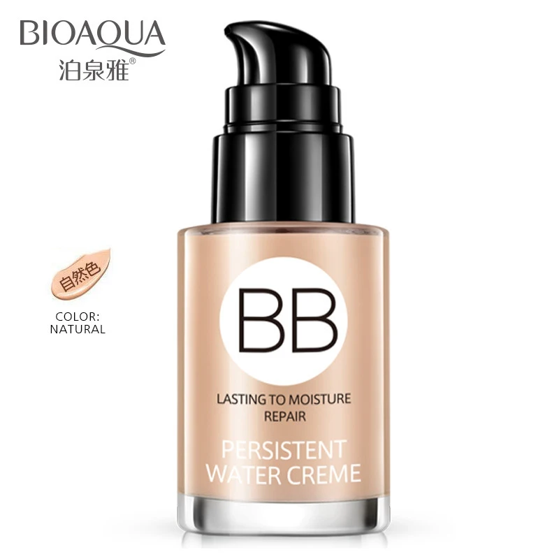 BIOAQUA BB тональный крем отбеливающий уход за кожей длительный увлажняющий ремонт масло Управление лица корректор телесного цвета лица макияж - Цвет: Natural