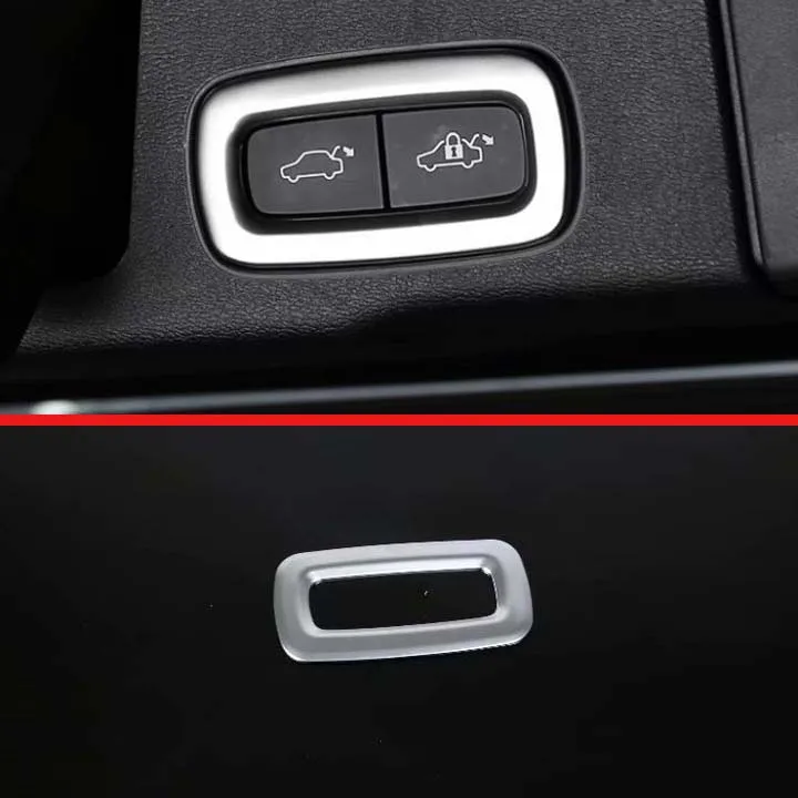 Для Volvo XC60 2018 2019 ABS хромированная крышка задней двери кнопка переключателя панель