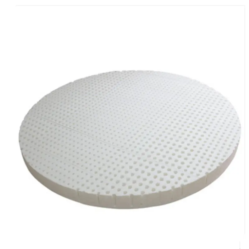 

luxury Design 5CM Thickness 100%Natural Latex Round Mattress Pad with Quit Modal Cover diameter 180cm/200cm/210cm/220cm