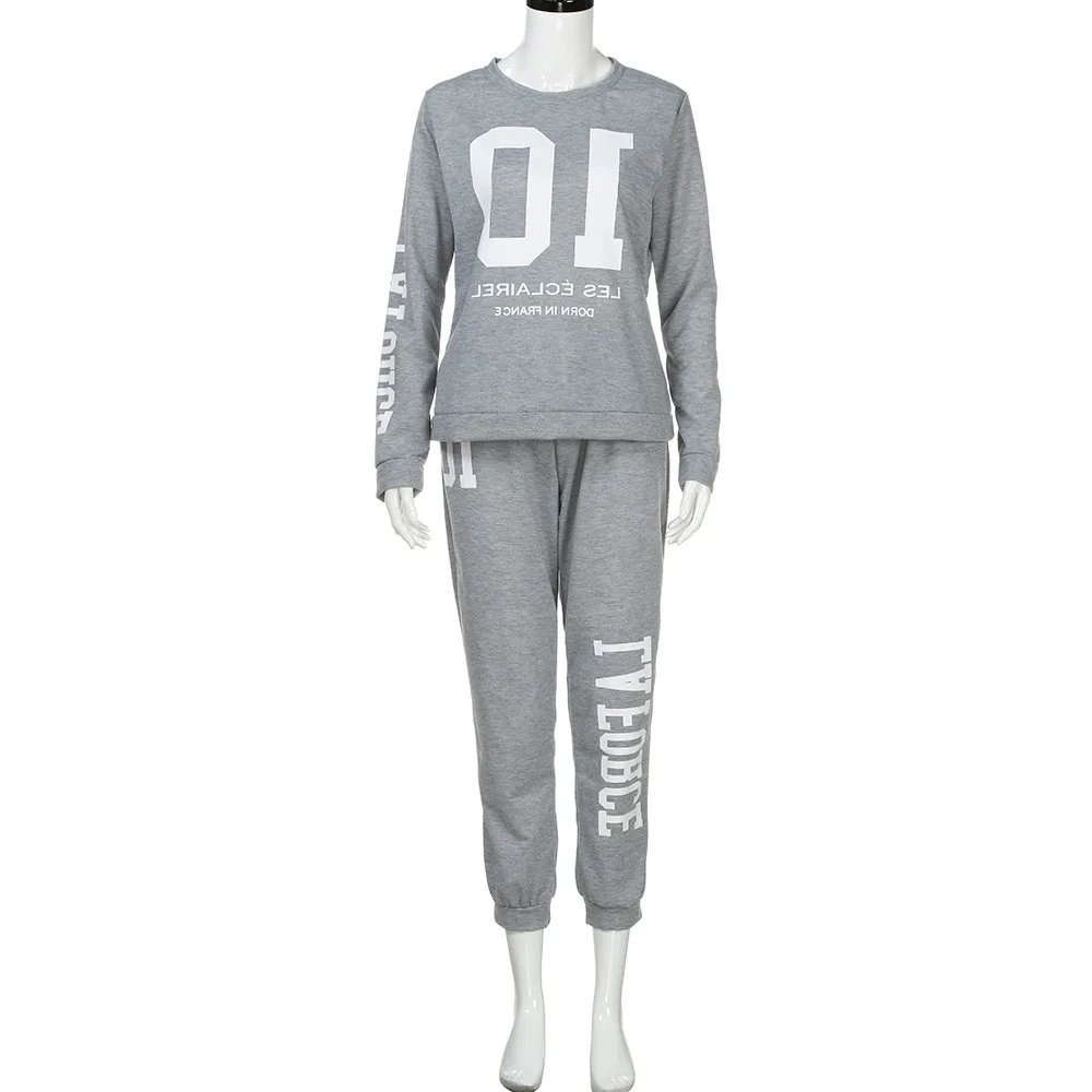 Модный комплект из 2 предметов спортивный костюм женские осенние штаны с