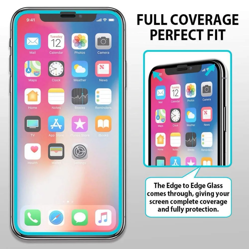 Передняя и задняя защитная пленка для экрана из закаленного стекла iPhone 6s 7 8 плюс