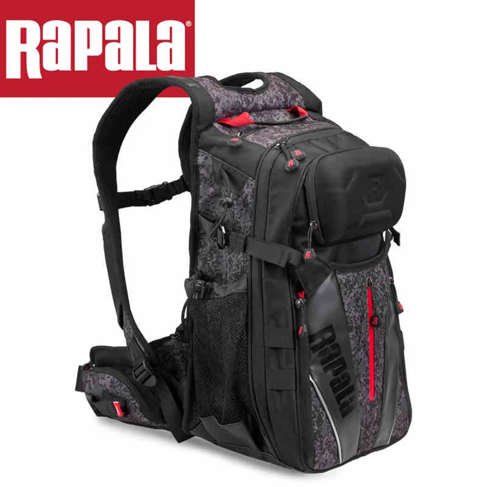 Рыболовная Сумка RAPALA, 25 л, со съемным ремнем, рюкзак для рыбалки 40 см * 32 см * 20 см, сумка для рыболовных снастей, многофункциональный уличный рюкзак