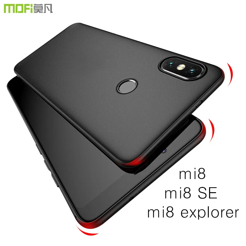 For Xiaomi mi8 case cover for xiaomi SE PC hard back soild color thin explorer capa coque |