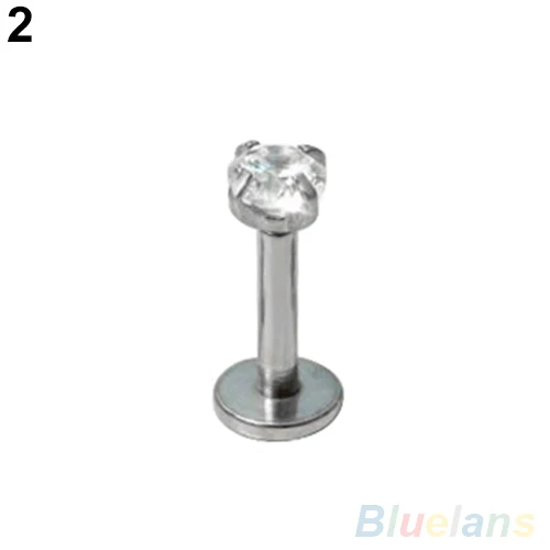 2 шт. циркониевые серьги кольца для губ Монро Надеваемые На ушной хрящ шпильки