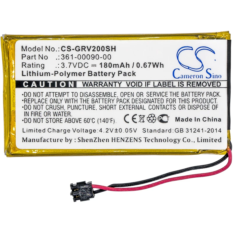 UPGRADE Cameron Sino Battery For Garmin 361-00090-00 Smartwatch Li-Polymer 180mAh / 0.67Wh | Электроника
