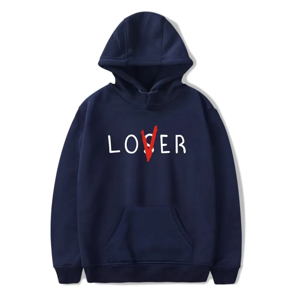 Клубные худи It Loser повседневные унисекс для мужчин и женщин Lover размера плюс