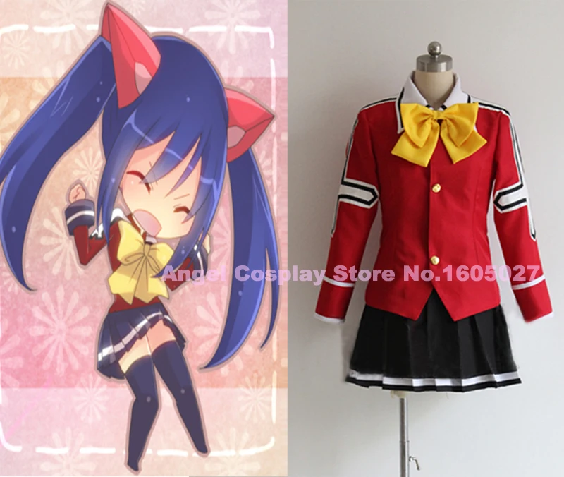 Костюм для косплея Венди Марвелла из аниме Фея хвост школьная форма полный