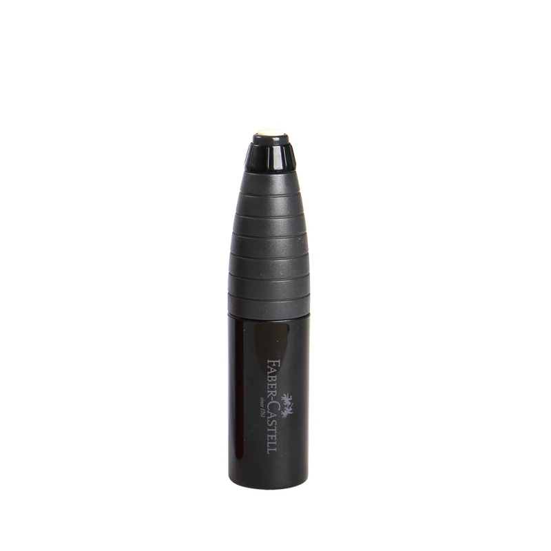 black Faber-Castell CASTELL 184401 вращающийся карандаш с одним отверстием школьные Точилки канцелярские школьные наборы для рисования с ластиком - Цвет: black