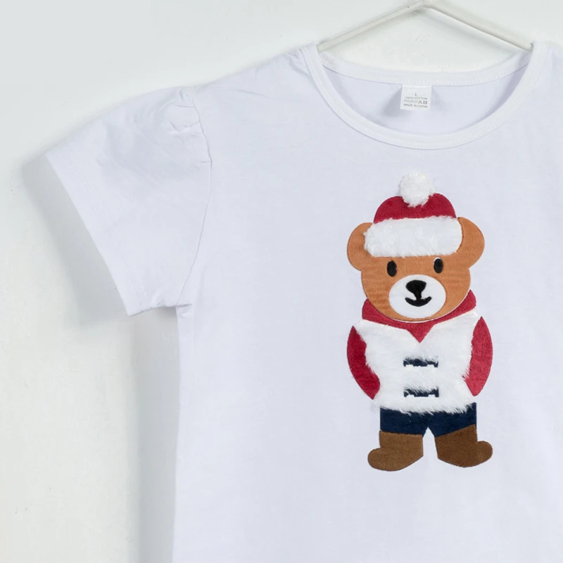 Одежда для девочек 3 шт./компл. футболка с рождественским оленем + юбка-пачка