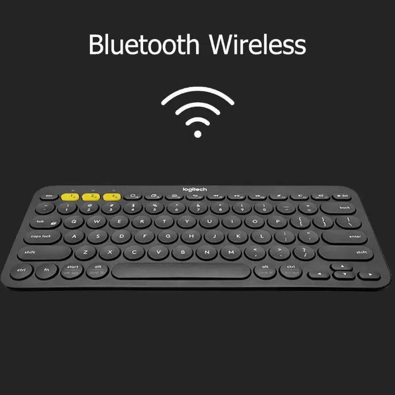 Многоуровневая bluetooth-клавиатура logitech K380, беспроводная ультра мини Бесшумная компьютерная клавиатура для Windows MacOS Android iOS