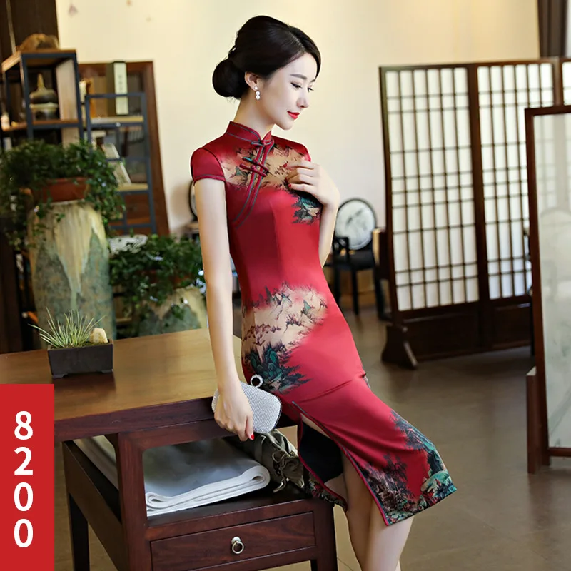 Женское платье в восточном стиле элегантное модифицированное современное