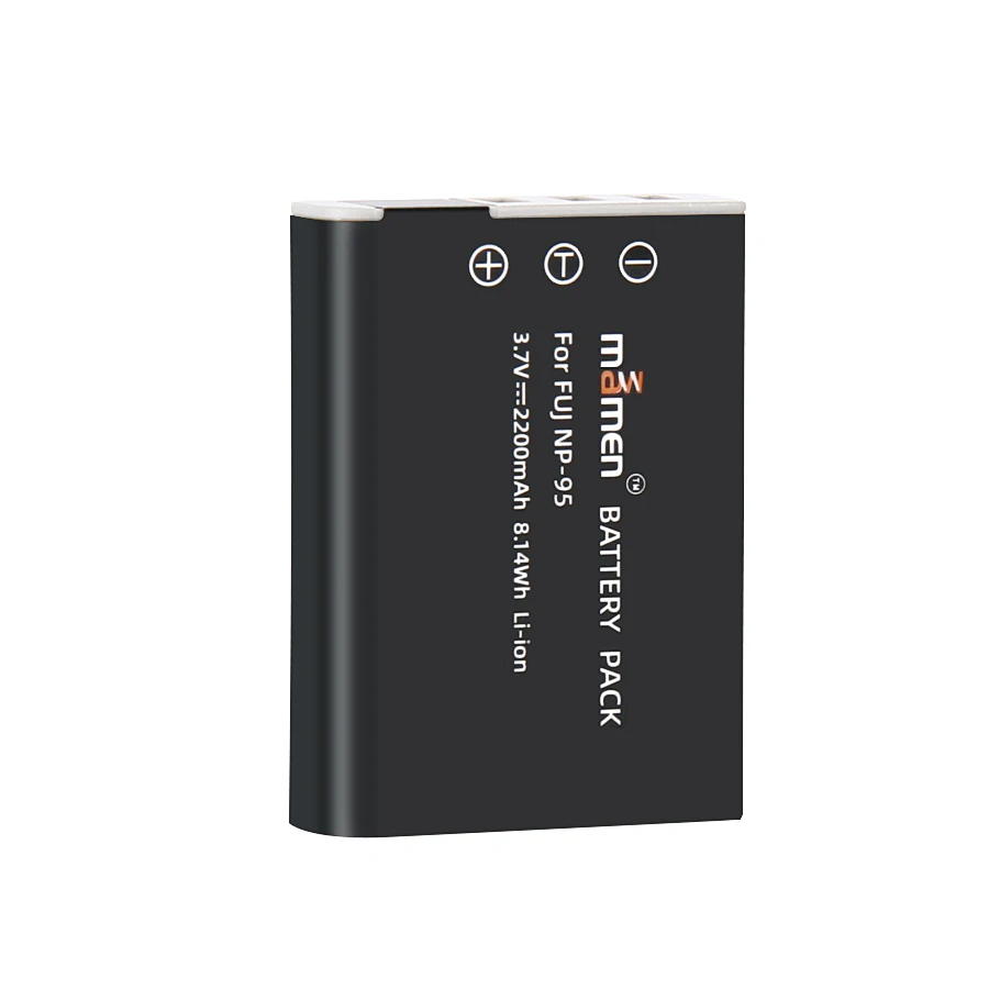 Mamen из 2 предметов 2200 мА/ч, NP-95 NP95 np 95 Перезаряжаемые Камера аккумулятор для Fujifilm F30 F31fd реальные 3D W1 X-S1 X100 X100s RICOH GXR PM038