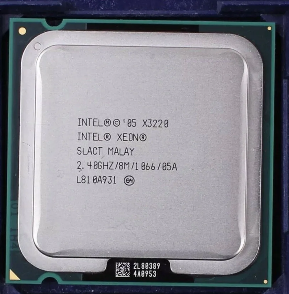 Процессор Intel Xeon X3220 четырехъядерный 2 4 ГГц LGA 775 8M 1066 МГц серверный процессор