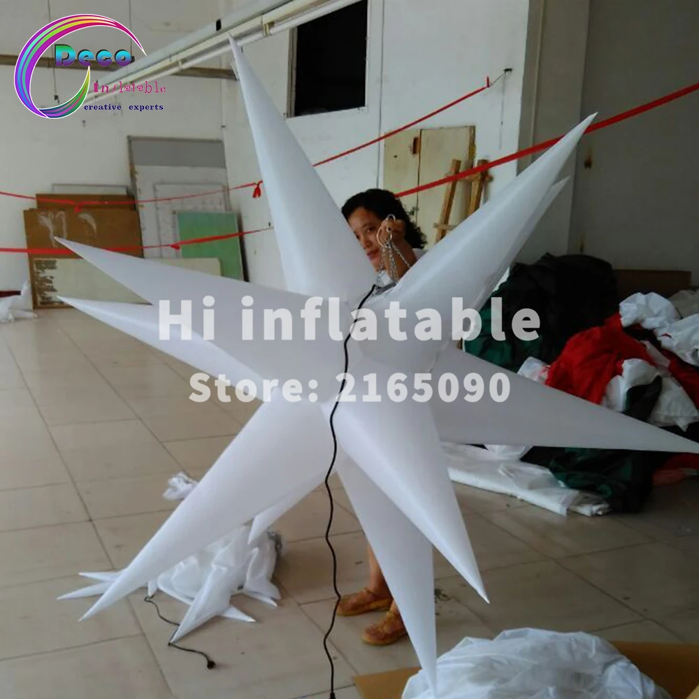 2 м Гламурное украшение для сцены на мероприятии надувная звезда со