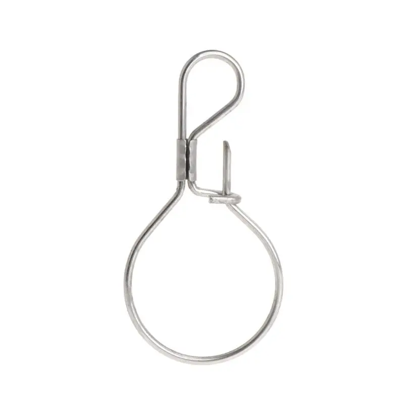 Замок для живой рыбы Пряжка из нержавеющей стали защелки рыболовных снастей