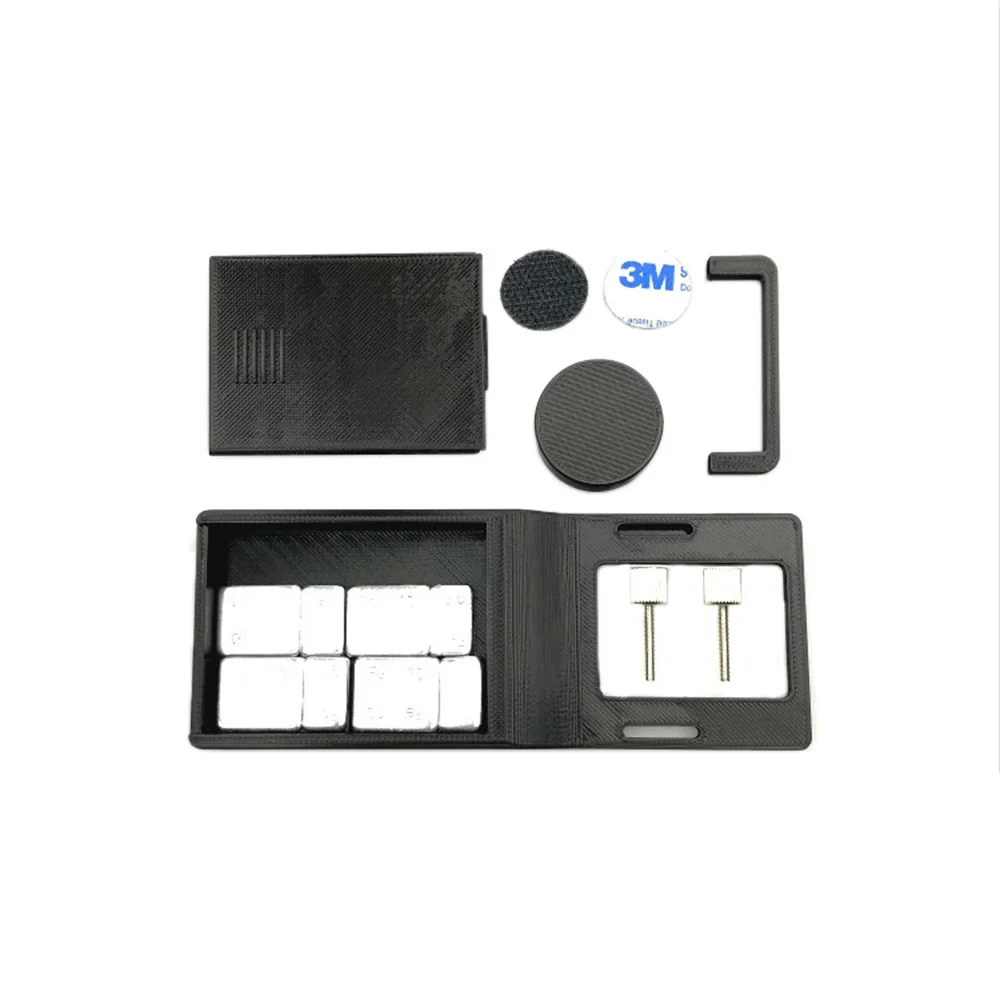 Адаптер для Osmo Mobile Zhiyun Gopro Hero 8 7 6 5 4 3 eken AKASO Xiaoyi Smooth Q аксессуар переключатель Монтажная пластина камера Дрон запчасти - Цвет: Черный цвет