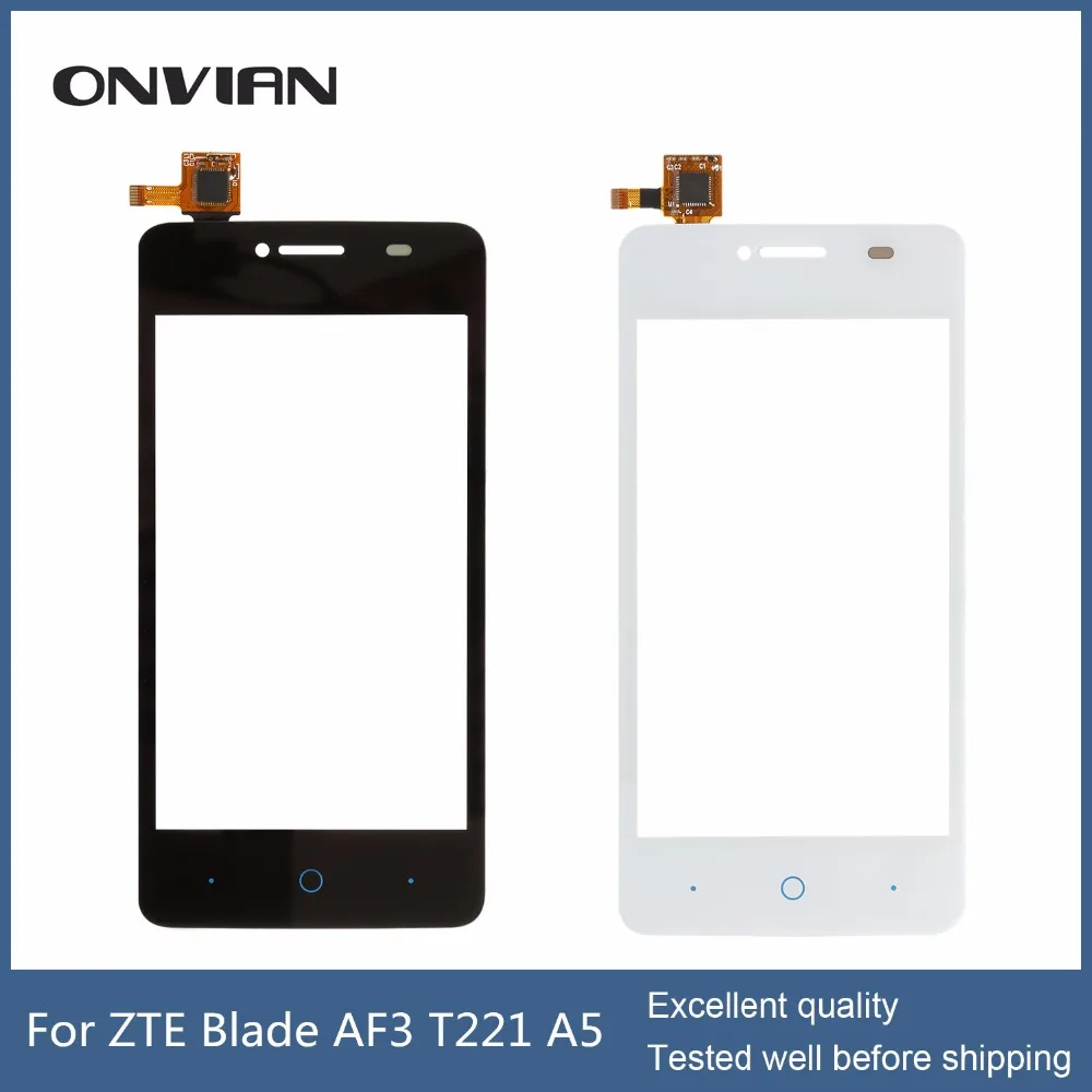Для ZTE Blade AF3 T221 A5 сенсорный экран без ЖК-Экран Идеально Ремонт Частей для