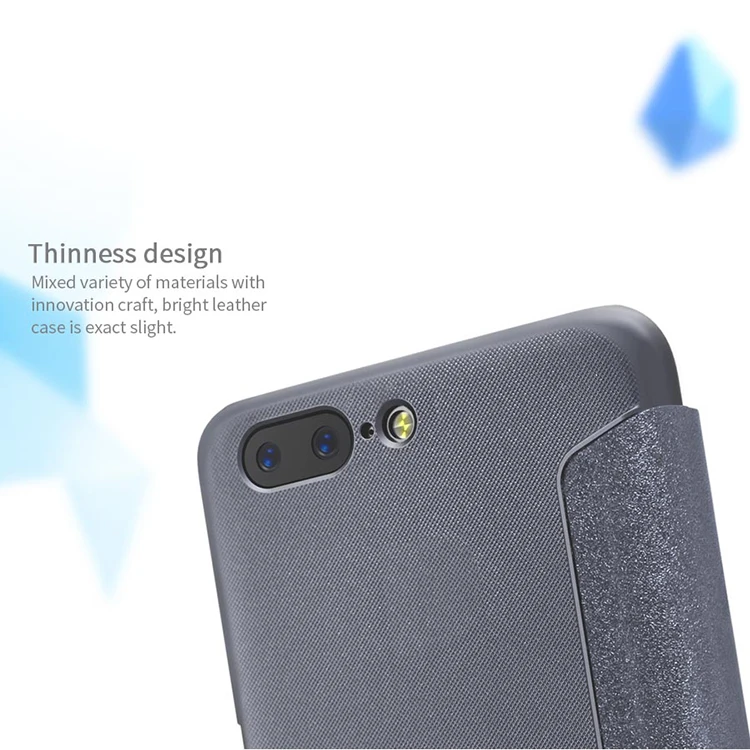 Флип Чехол для OnePlus 5 Nillkin Sparkle Флип кожаный чехол 1 плюс 5 A5000 один плюс 5 Смарт сна функция телефон Сумки