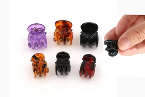 12 шт.компл., пластиковая мини заколка для волос, зажим для волос для девочек, заколки для волос, для детей, простой дизайн, украшение для волос