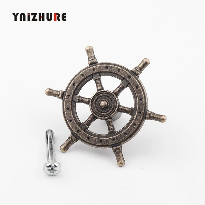 54 мм 1 шт. антикварная Творческий дверная ручка с одним отверстием капитан