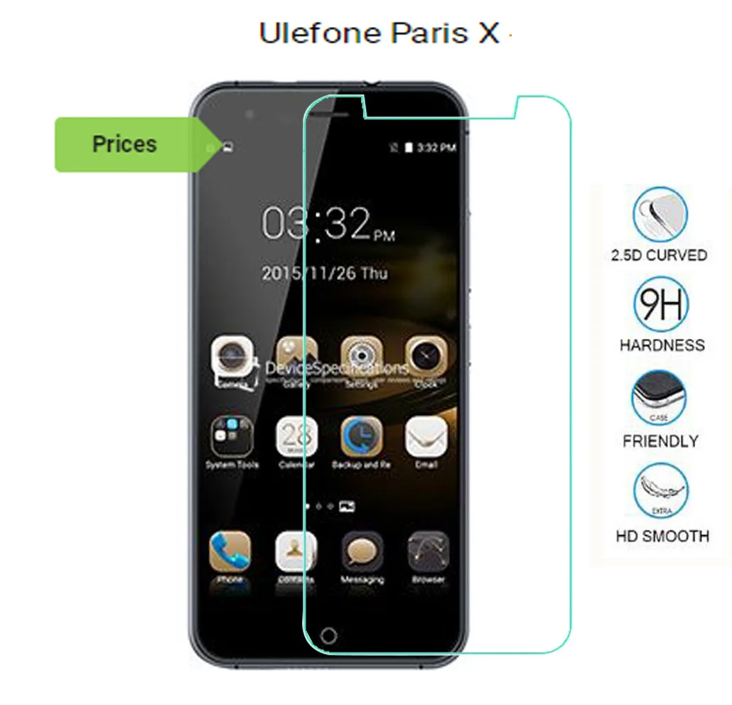Защитное закаленное стекло для Ulefone Paris X Защитная пленка экрана X|Защитные стёкла