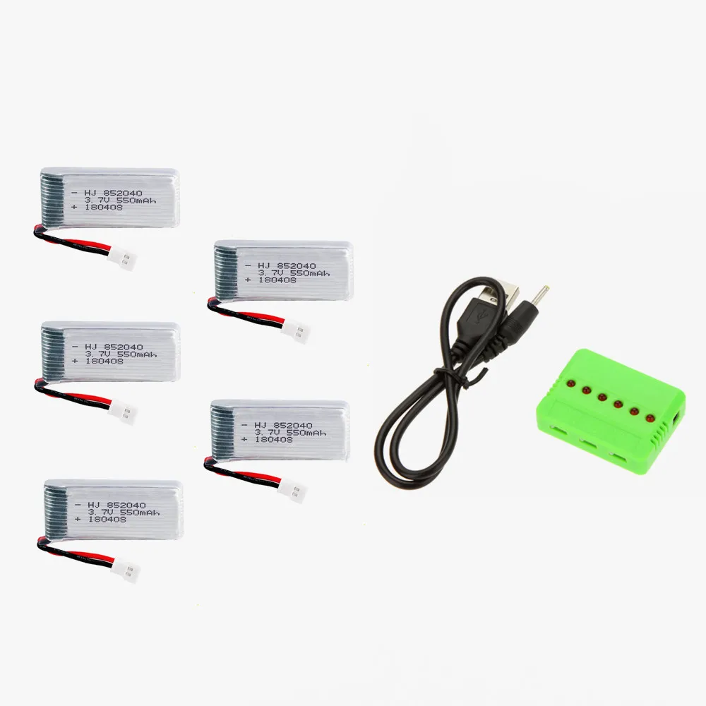 5 шт. 3 7 в 550 мАч 20C RC игрушка Lipo батарея для H107 H107L H107C H107D V252 JXD385 Syma X5 X5C H5C X5SC JXD 523 523W