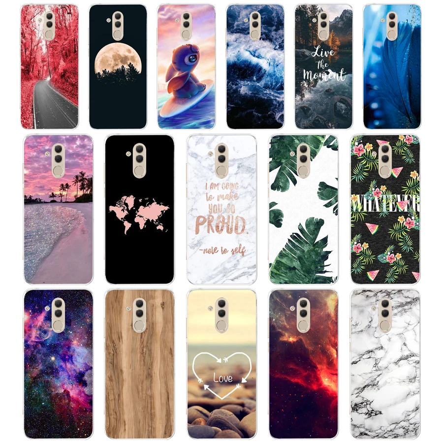 N мягкий чехол для Huawei Mate 20 Lite 6 3 дюйма прозрачный силиконовый телефона защитный