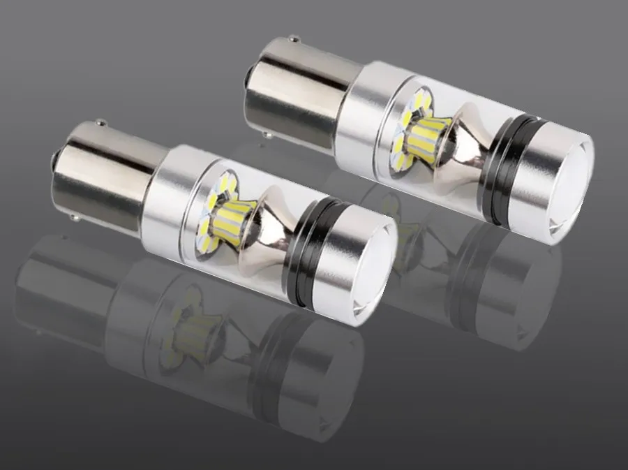 12-24V 100W H1 H4 H7 H8 H11 9005 9006 3157 7443 1156 BA15S 1157 BAY15D автомобиля светодиодный лампы 6000K Cree чип 20SMD автомобилей Противотуманные фары