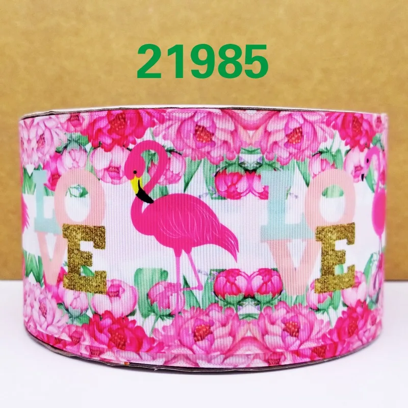 Бесплатная доставка 50 ярдов мультфильм Единорог печатных grosgrain ленты 22022 | Дом и