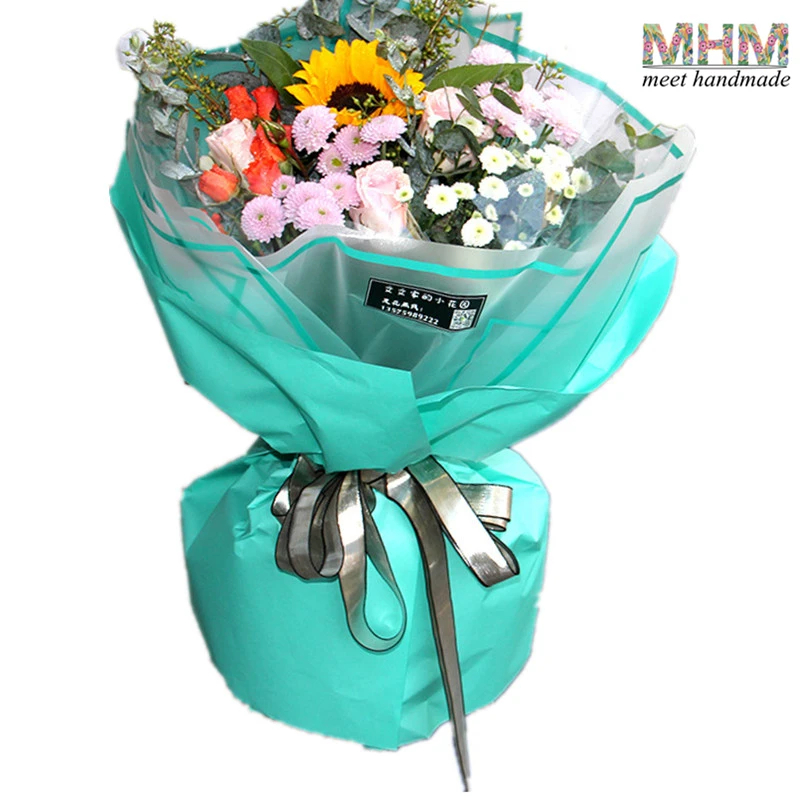 Современный Подарочный букет упаковочная бумага цветочный упаковочный материал